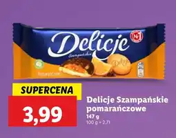 Lidl Ciastka Delicje Szampańskie pomarańczowe oferta