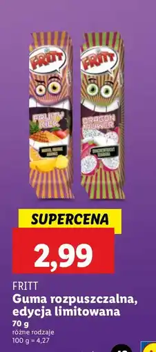 Lidl Guma rozpuszczalna FRITT edycja limitowana oferta