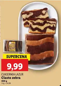 Lidl Ciasto zebra Cukiernia Lazur oferta