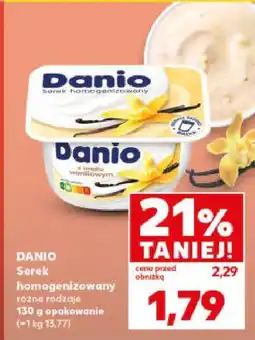 Kaufland Serek homogenizowany Danio różne rodzaje oferta