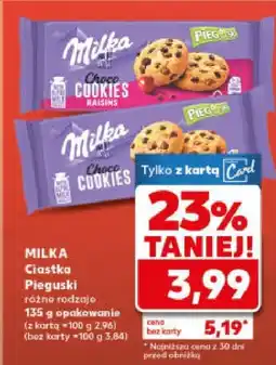 Kaufland Ciastka Pieguski Milka różne rodzaje oferta