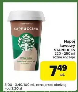 Carrefour Express Napój kawowy Starbucks oferta