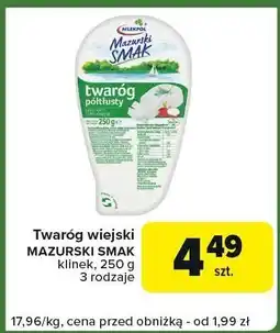 Carrefour Express Twaróg wiejski Mazurski Smak oferta