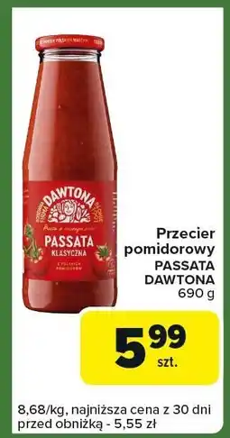 Carrefour Express Przecier pomidorowy Passata Dawtona oferta