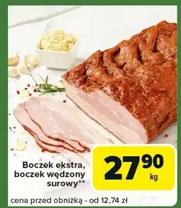 Carrefour Express Boczek ekstra wędzony surowy Carrefour oferta