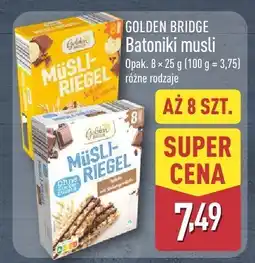 ALDI Batoniki musli Golden Bridge oferta