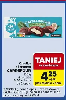 Carrefour Express Ciastka z kremem Carrefour oferta