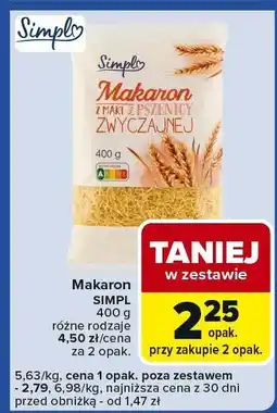 Carrefour Express Makaron Simpl oferta
