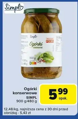 Carrefour Express Ogórki konserwowe Simpl oferta