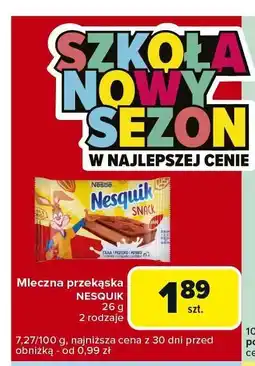 Carrefour Express Przekąska mleczna Nesquik oferta