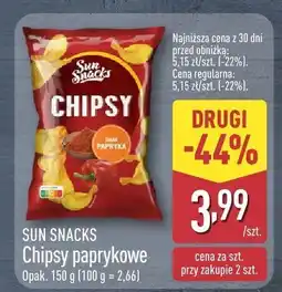 ALDI Chipsy paprykowe Sun Snacks oferta