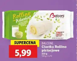 Lidl BALCONI Ciastka Rollino pistacjowe oferta