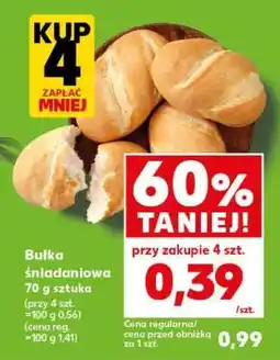 Kaufland Bułka śniadaniowa 70 g sztuka oferta