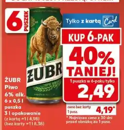 Kaufland ŻUBR Piwo oferta