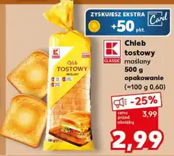 Kaufland Chleb tostowy maślany 500 g opakowanie oferta