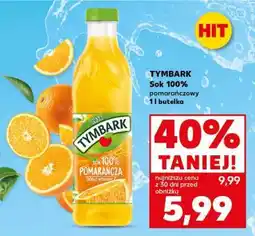 Kaufland TYMBARK Sok 100% pomarańczowy 1 l butelka oferta