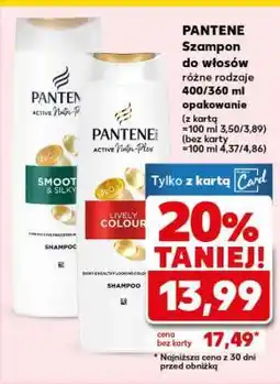 Kaufland PANTENE Szampon do włosów różne rodzaje 400/360 ml opakowanie oferta