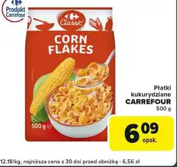 Globi Płatki kukurydziane Carrefour Classic oferta