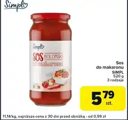Globi Sos do makaronu Simpl boloński oferta