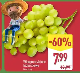 ALDI Winogrona zielone bezpestkowe oferta