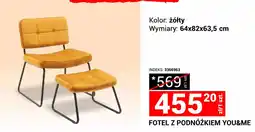 Merkury Market FOTEL Z PODNÓŻKIEM YOU&ME oferta