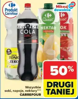 Carrefour Wszystkie soki, napoje, nektary oferta