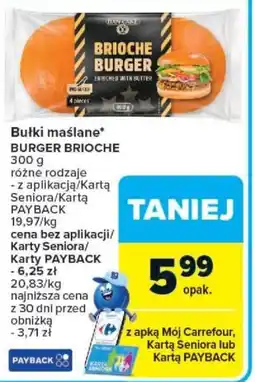 Carrefour Bułki maślane* BURGER BRIOCHE oferta