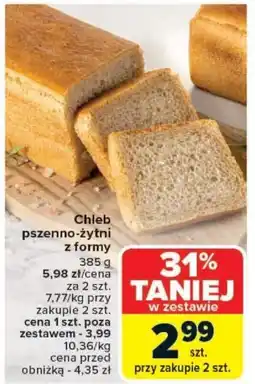 Carrefour Chleb pszenno-żytni z formy oferta
