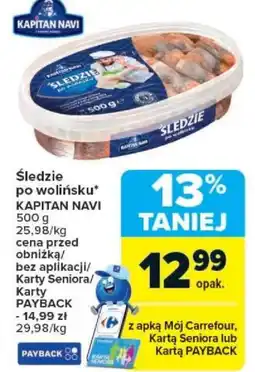 Carrefour Śledzie po wolińsku* KAPITAN NAVI oferta