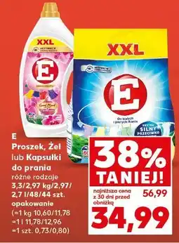 Kaufland Proszek, żel, kapsułki do prania E oferta