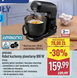 ALDI Robot kuchenny planetarny 800W Ambiano oferta