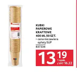 Selgros Kubki papierowe kraftowe oferta