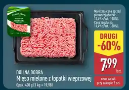 ALDI Mięso mielone z łopatki wieprzowej Dolina Dobra oferta