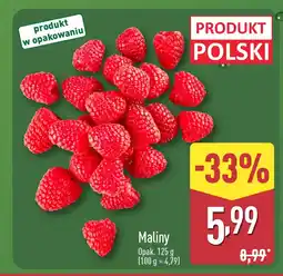 ALDI Maliny 1 opak. Aldi oferta