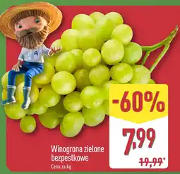 ALDI Winogrona zielone bezpestkowe 1 kg Aldi oferta