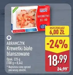 ALDI Krewetki białe blanszowane Abramczyk oferta