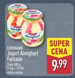 ALDI Jogurt Almighurt Fantasie Ehrmann oferta