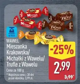 ALDI Cukierki Wawel Krakowska/Michałki/Trufle oferta