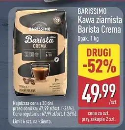 ALDI Kawa ziarnista Barissimo Barista Crema oferta