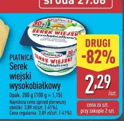 ALDI Ser Piątnica serek wiejski wysokobiałkowy oferta