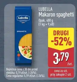 ALDI Makaron Lubella spaghetti oferta
