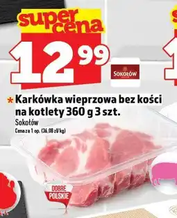 Topaz Karkówka wieprzowa bez kości na kotlety Sokołów oferta