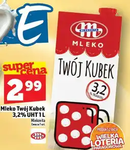 Topaz Mleko Twój Kubek 3,2% UHT 1L Mlekovita oferta