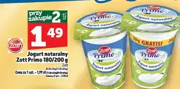 Topaz Jogurt naturalny Zott Primo 180/200 g oferta
