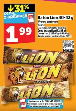 Topaz Baton Lion 40-42 g Nestle oferta