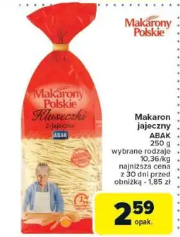Carrefour Makaron jajeczny ABAK oferta