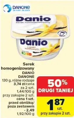 Carrefour Serek homogenizowany DANIO DANONE oferta