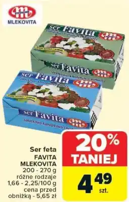 Carrefour Ser feta FAVITA MLEKOVITA oferta