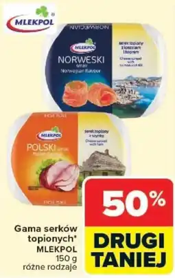 Carrefour Gama serków topionych MLEKPOL oferta