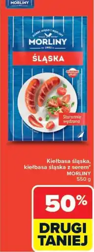 Carrefour Kiełbasa śląska, kiełbasa śląska z serem MORLINY oferta